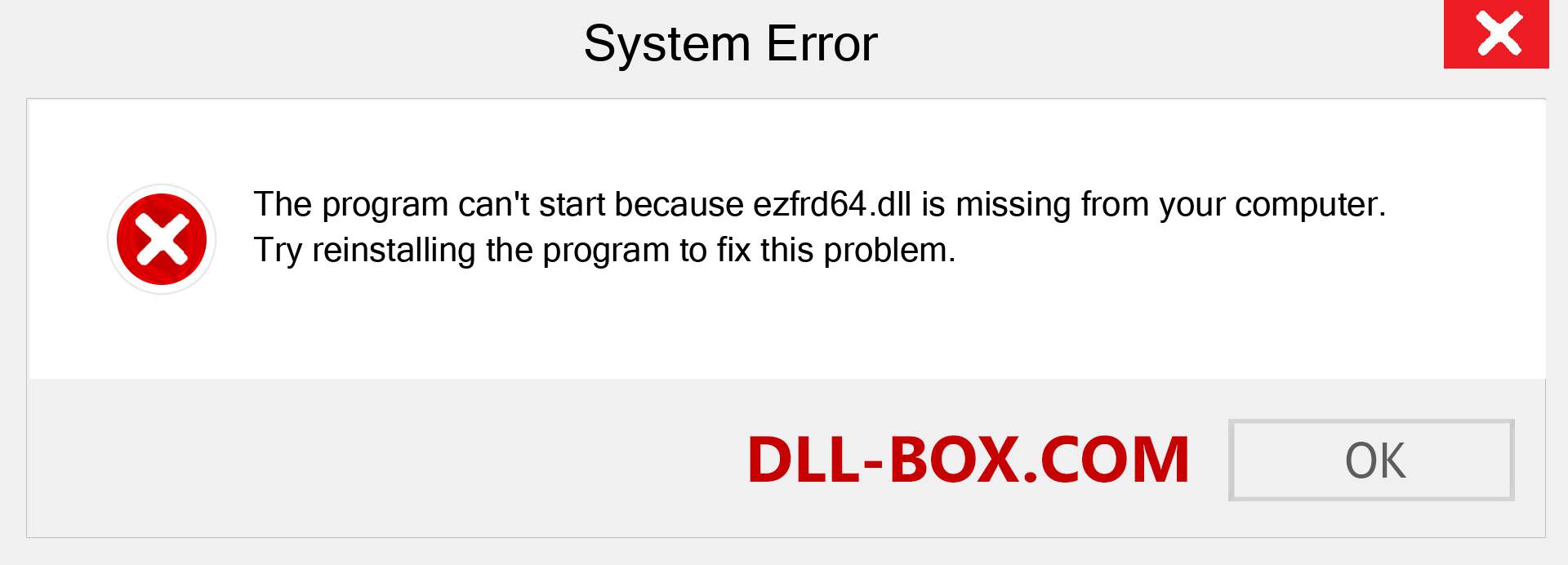  ezfrd64.dll file is missing?. Download for Windows 7, 8, 10 - Fix  ezfrd64 dll Missing Error on Windows, photos, images